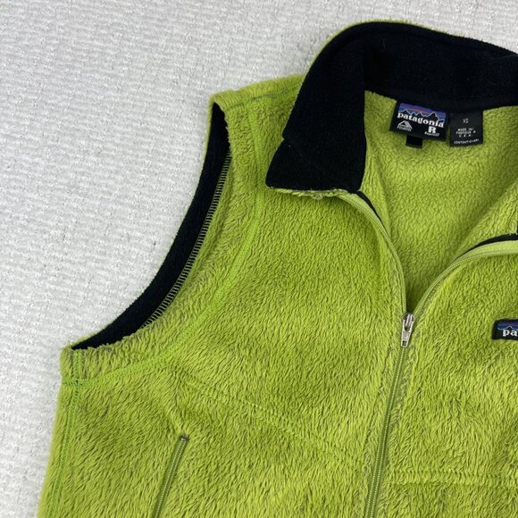 Vintage Patagonia R Regulator Polartec Green Fleece Vest Men Sz XS USA Read* - Picture 3 of 16
